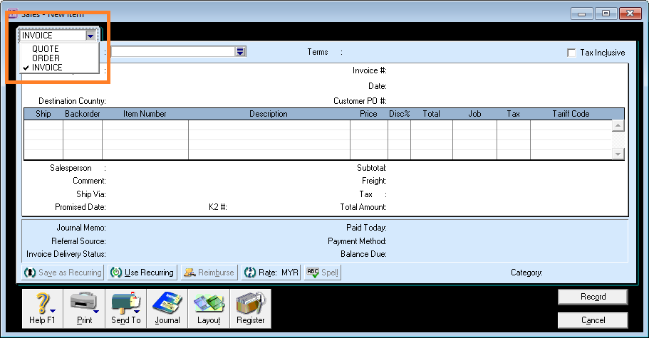 ABSS sales options